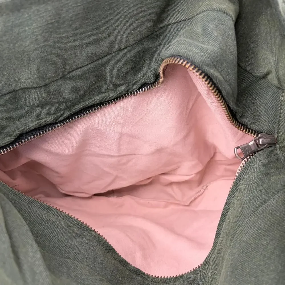 Custom upcycled carhartt sling bag